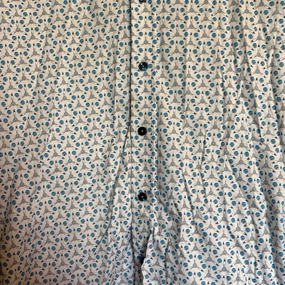 Buttercloth Robert Herjavec men’s white long sleeve button down shirt - Picture 4 of 10